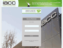 Tablet Screenshot of ecampus.iacc.cl